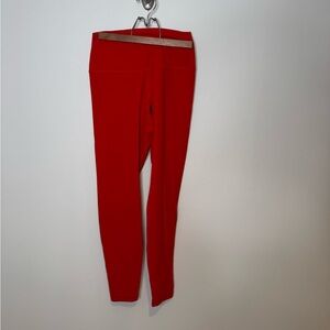 Red Performance Leggings